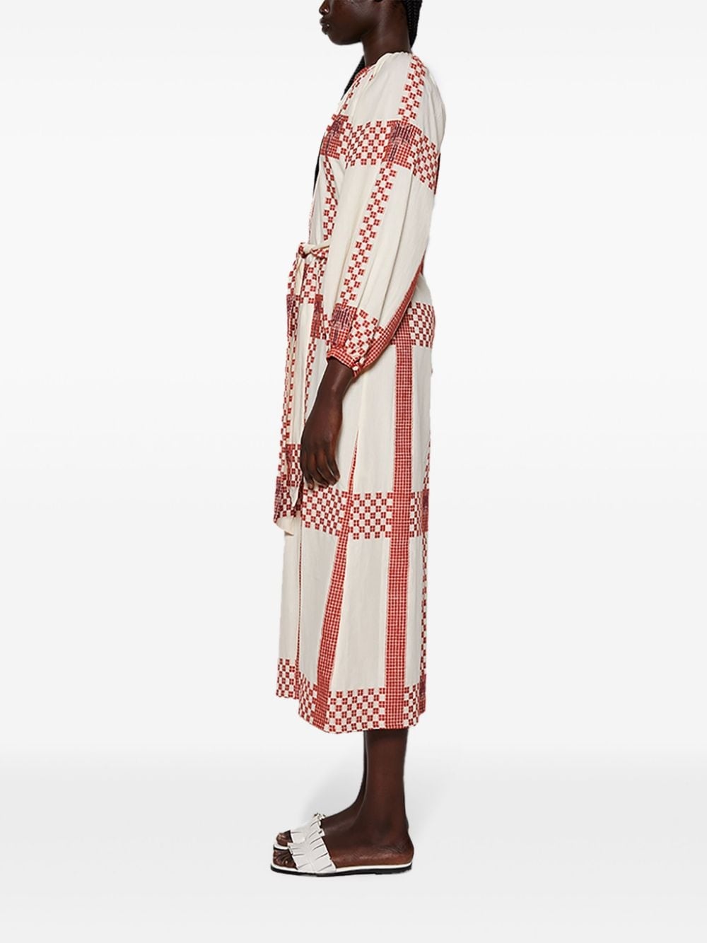 geomtric-print maxi dress - 4