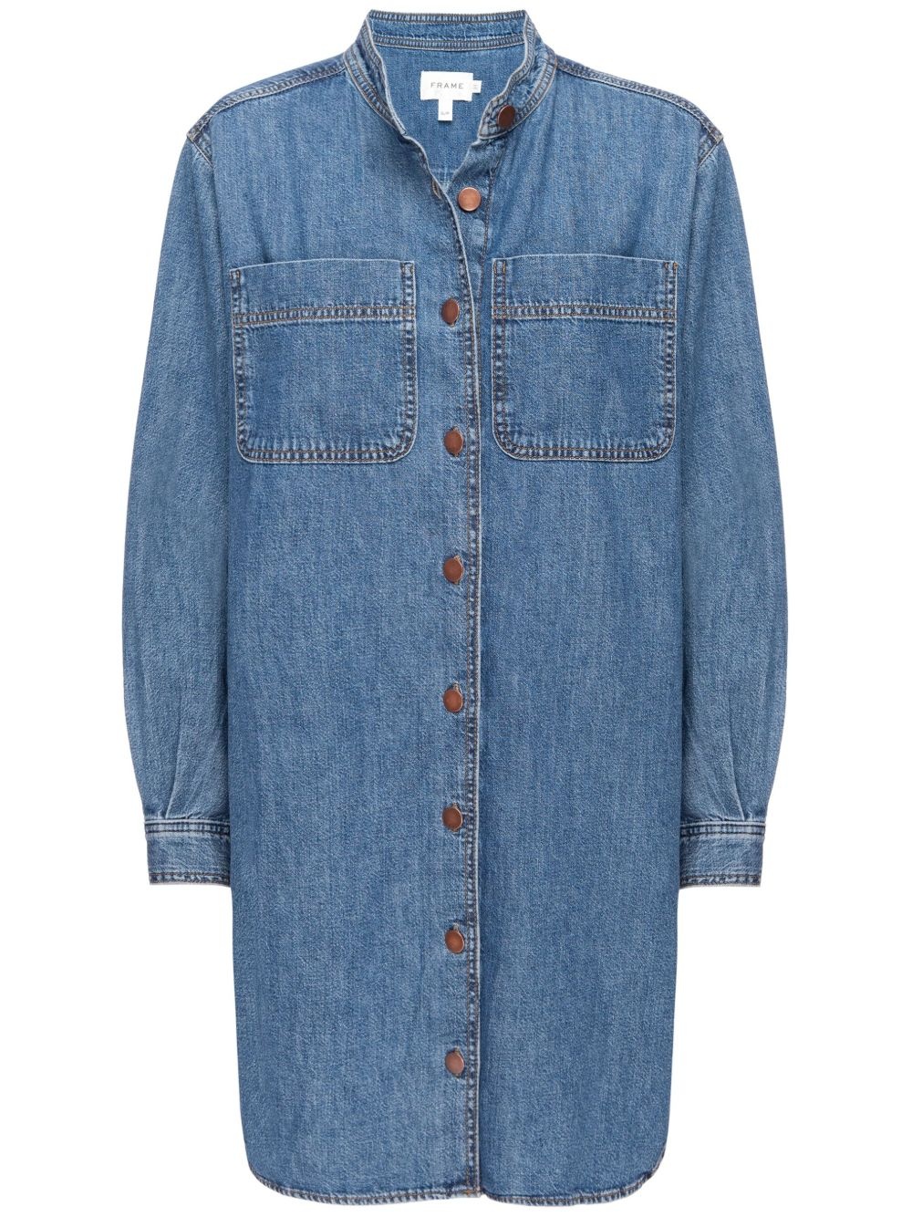 cotton shirt dress - 1