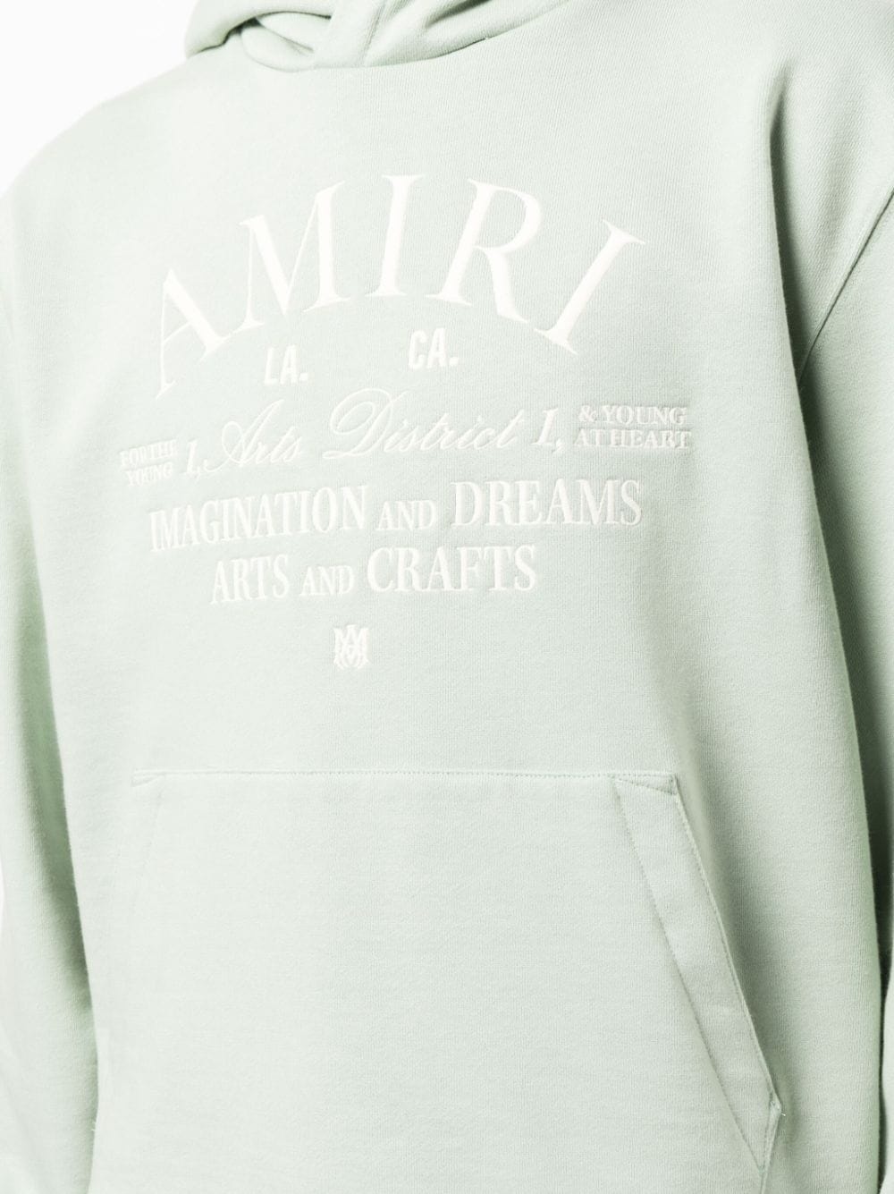 logo-print cotton hoodie - 5