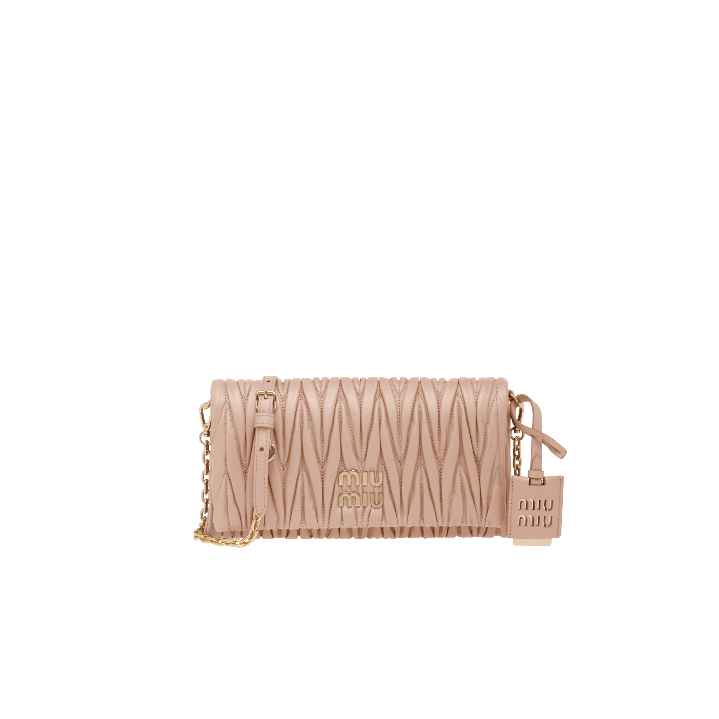 Matelassé nappa leather shoulder bag - 1