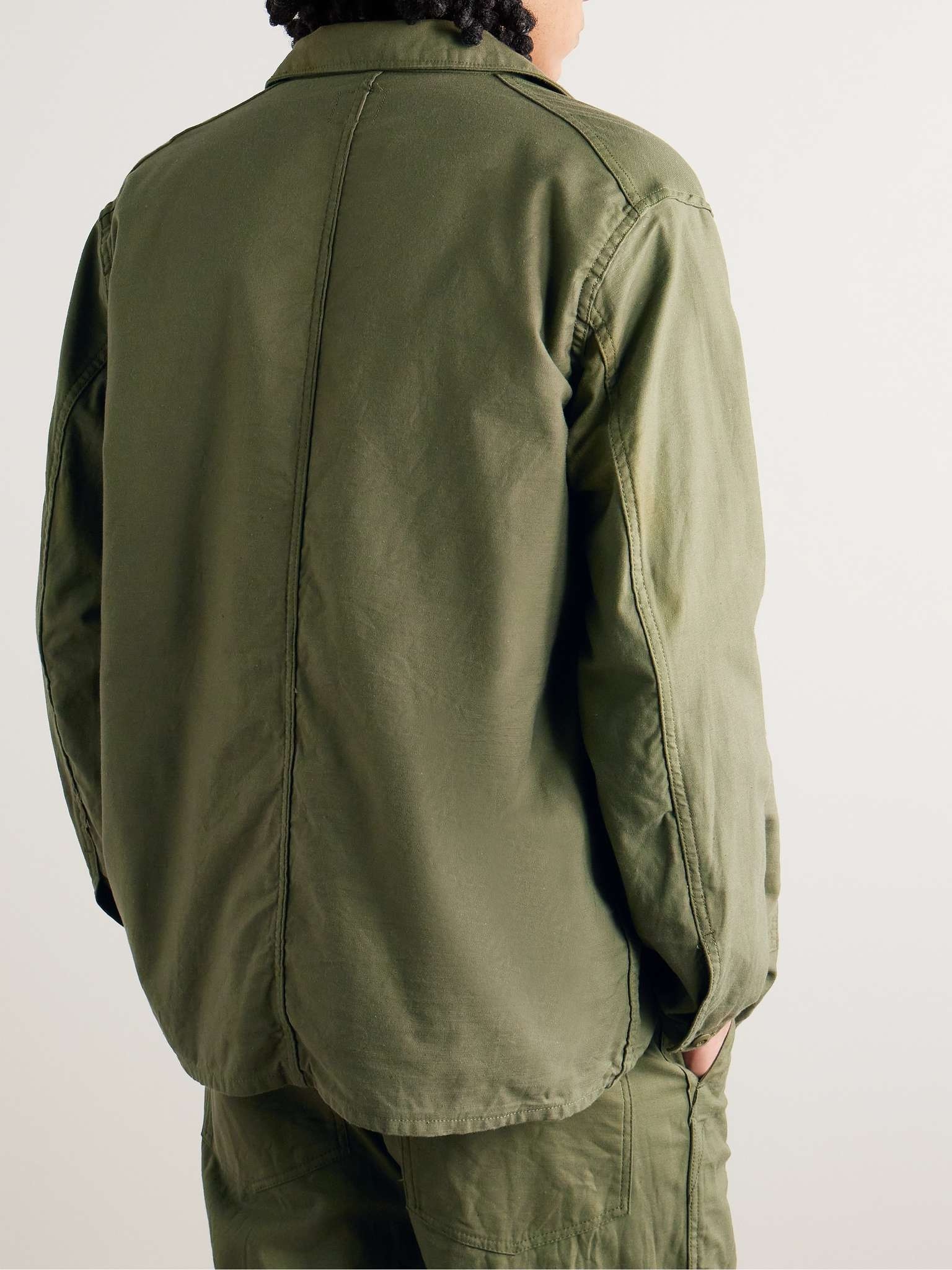 Logo-Embroidered Cotton Overshirt - 4