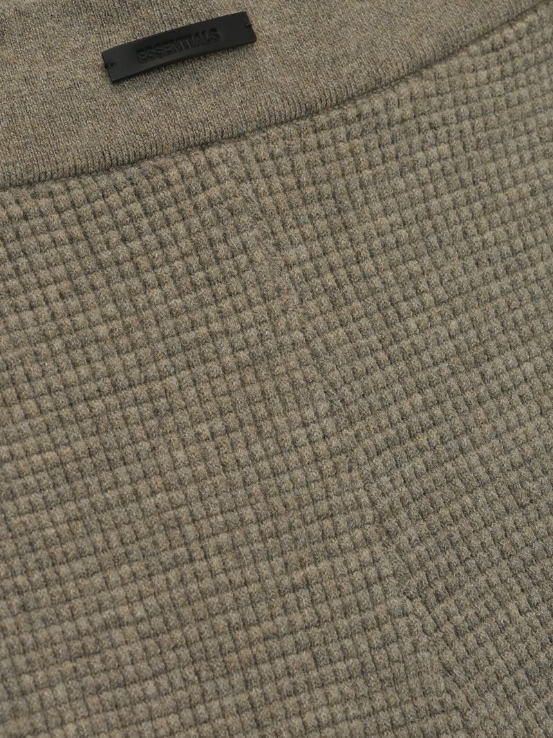 ESSENTIALS Womens Waffle Biker Short outlook