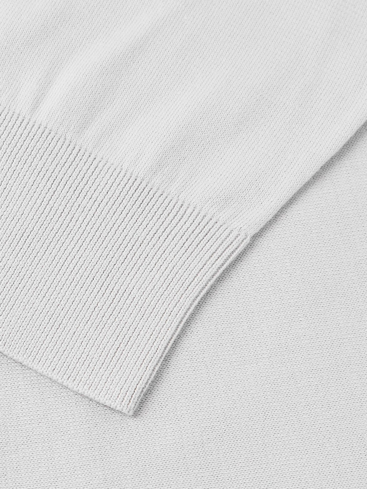 Ice Wish™ Sea Island Cotton Sweater Gray - 5