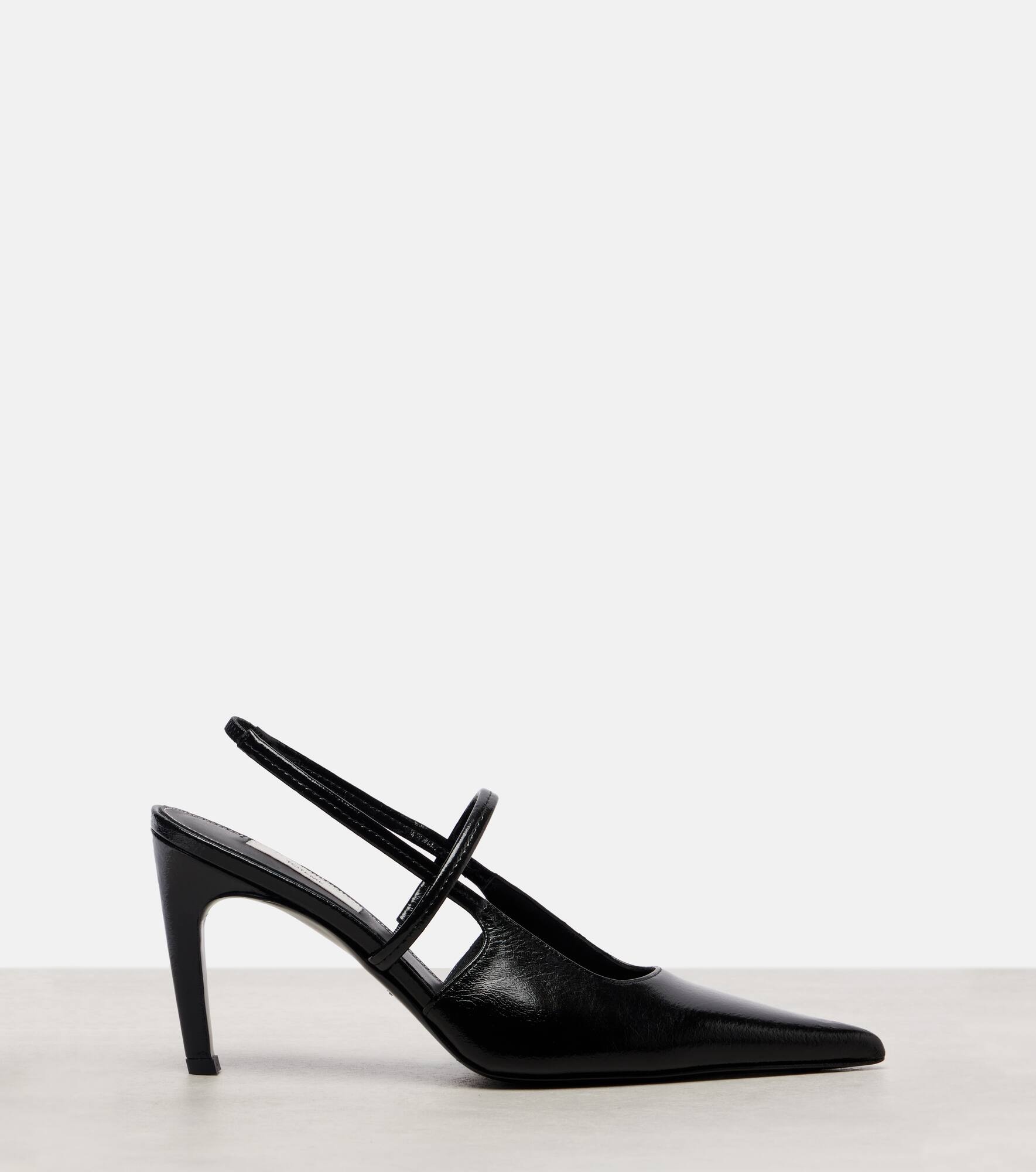 Leather slingback pumps - 4