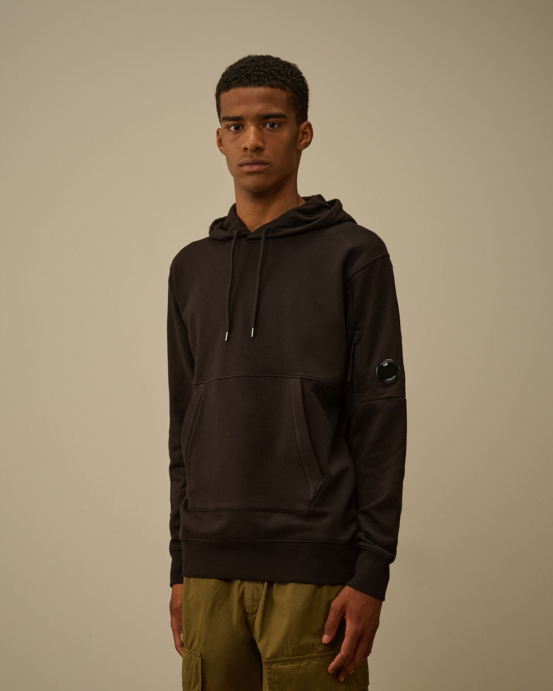 Diagonal Raised Fleece Hooded Lens Sweatshirt 3