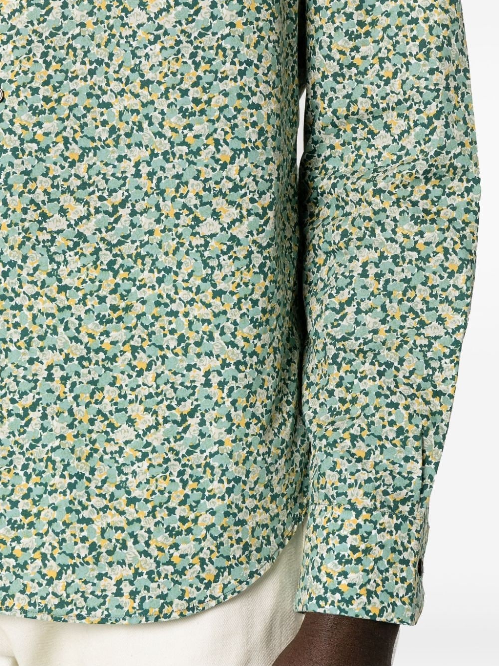 floral-print organic cotton shirt - 5