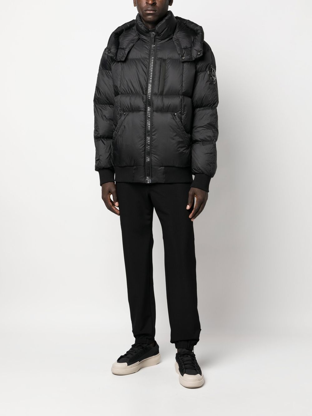 padded zip-ip coat - 2