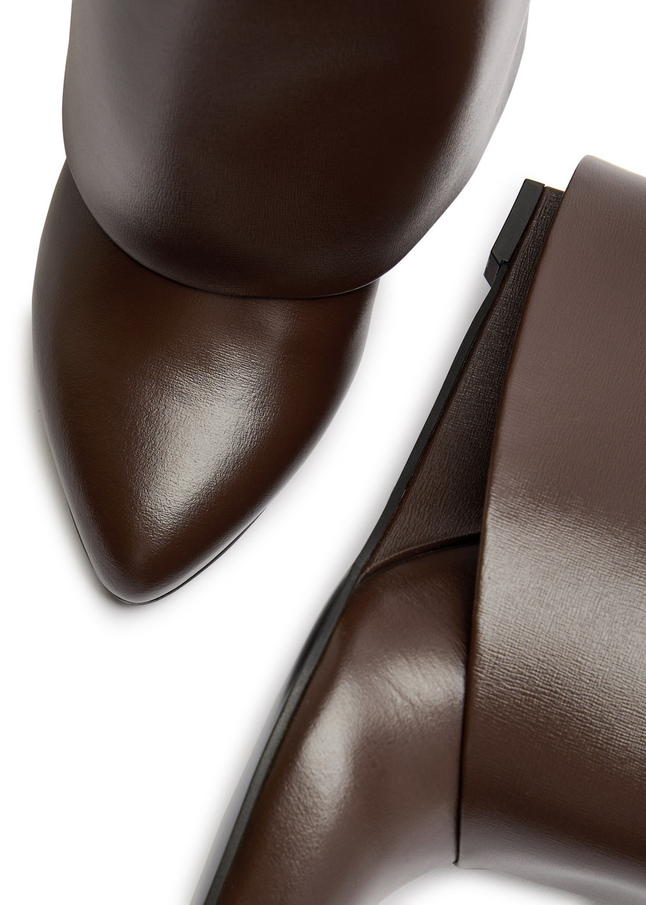 Givenchy Shark Lock 90 Leather Knee-high Boots - 3