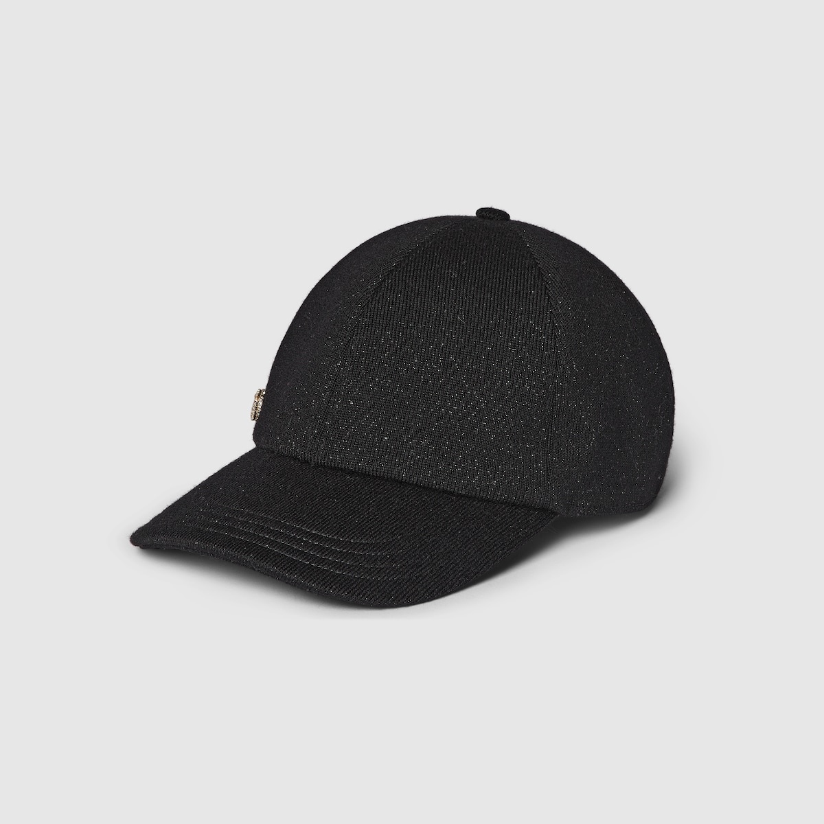 Knit wool, viscose and lamè baseball hat - 1