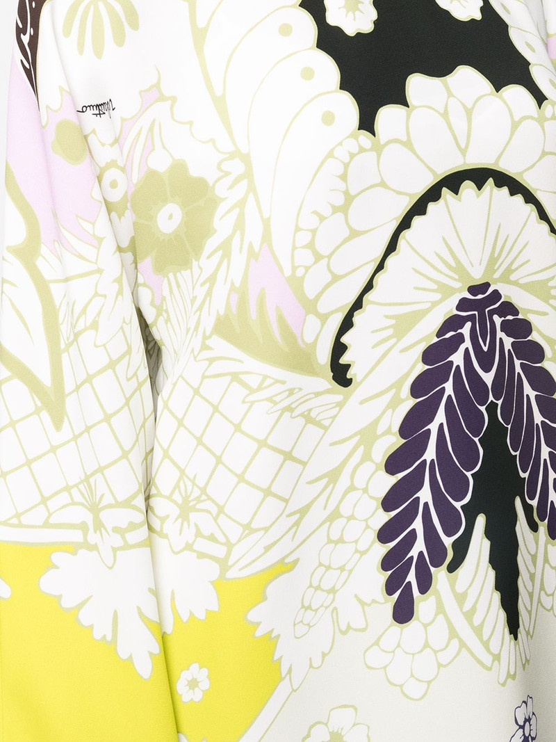 abstract-print long-sleeve dress 5