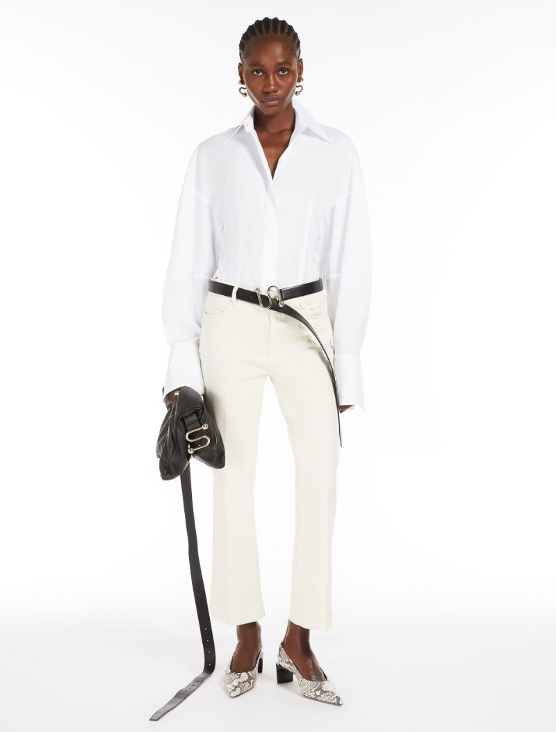 Sportmax Perfect-fit five-pocket mini flare trousers outlook