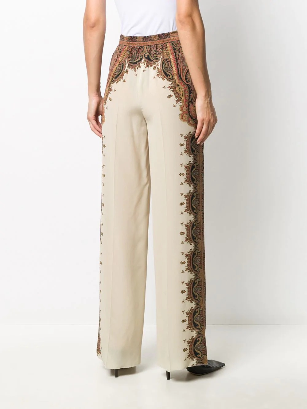 paisley-print palazzo trousers - 4