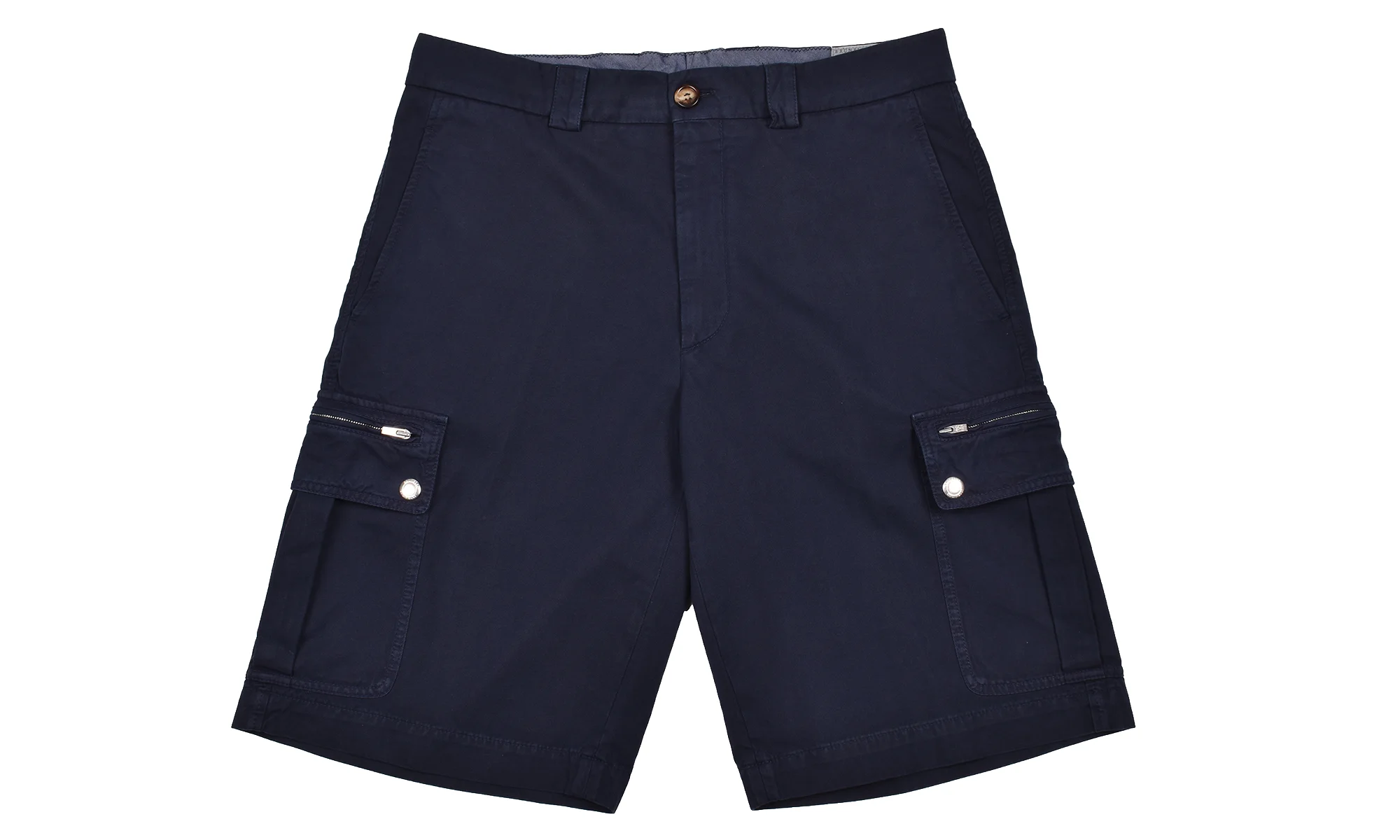 Cotton Cargo Bermuda Shorts "Blue" BRUN183 - 1