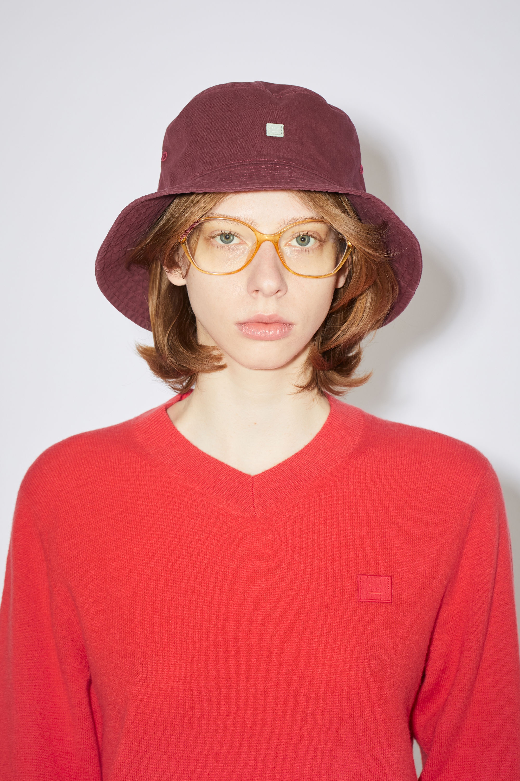 Bucket hat - Wine red - 2