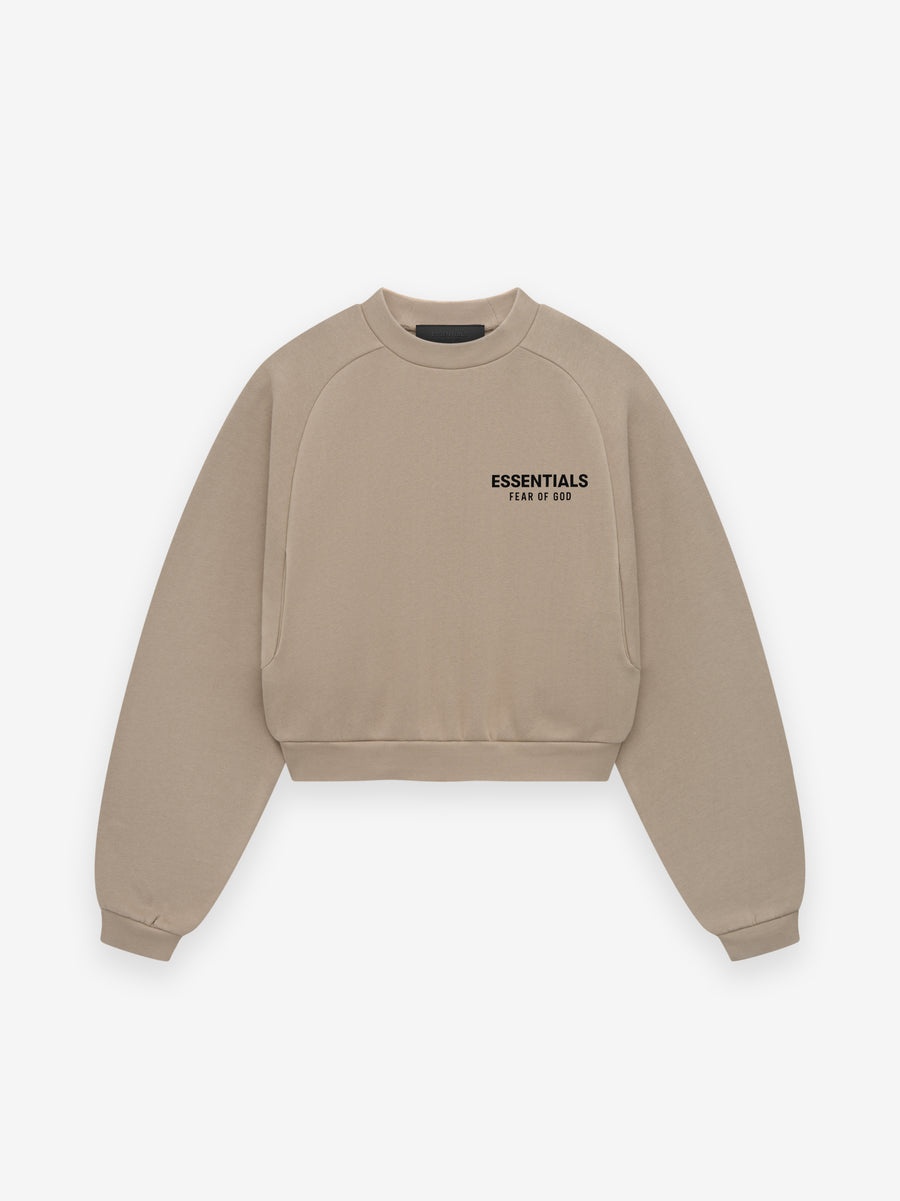 Women's Fleece Cropped Crewneck - 1
