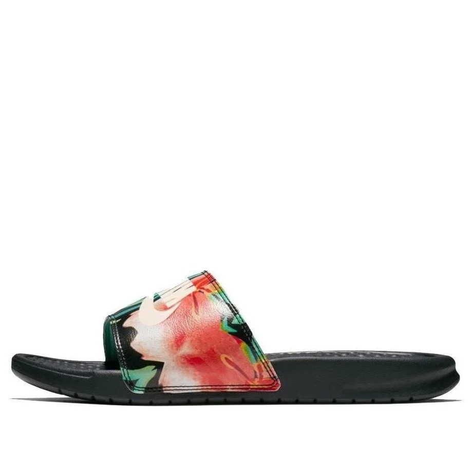 (WMNS) Nike Benassi JDI Print 'Black Floral' 618919-019 - 1