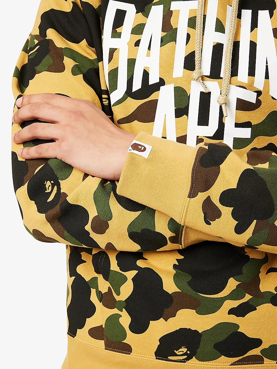 Camouflage-Print Relaxed-Fit Cotton Hoody - 5
