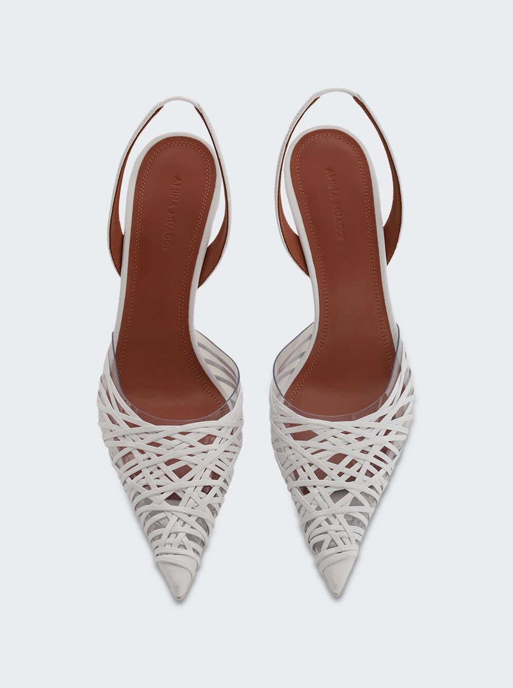 Lori Slingback Pump White Nappa Leather - 3