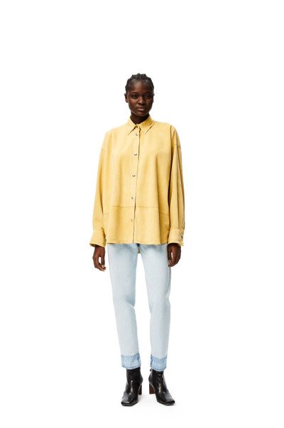 Loewe Oversize shirt in suede outlook