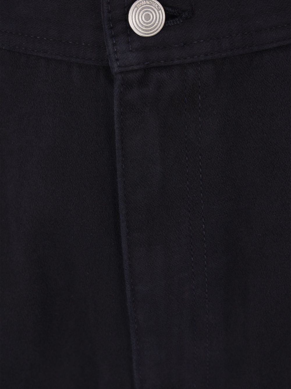 braided-knee cotton trousers - 3