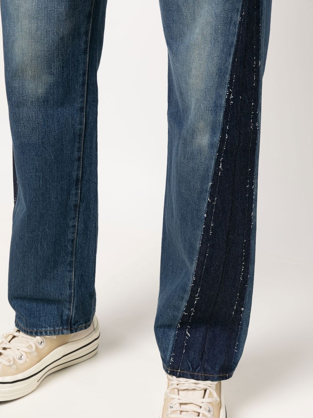 straight-leg panelled jeans - 5