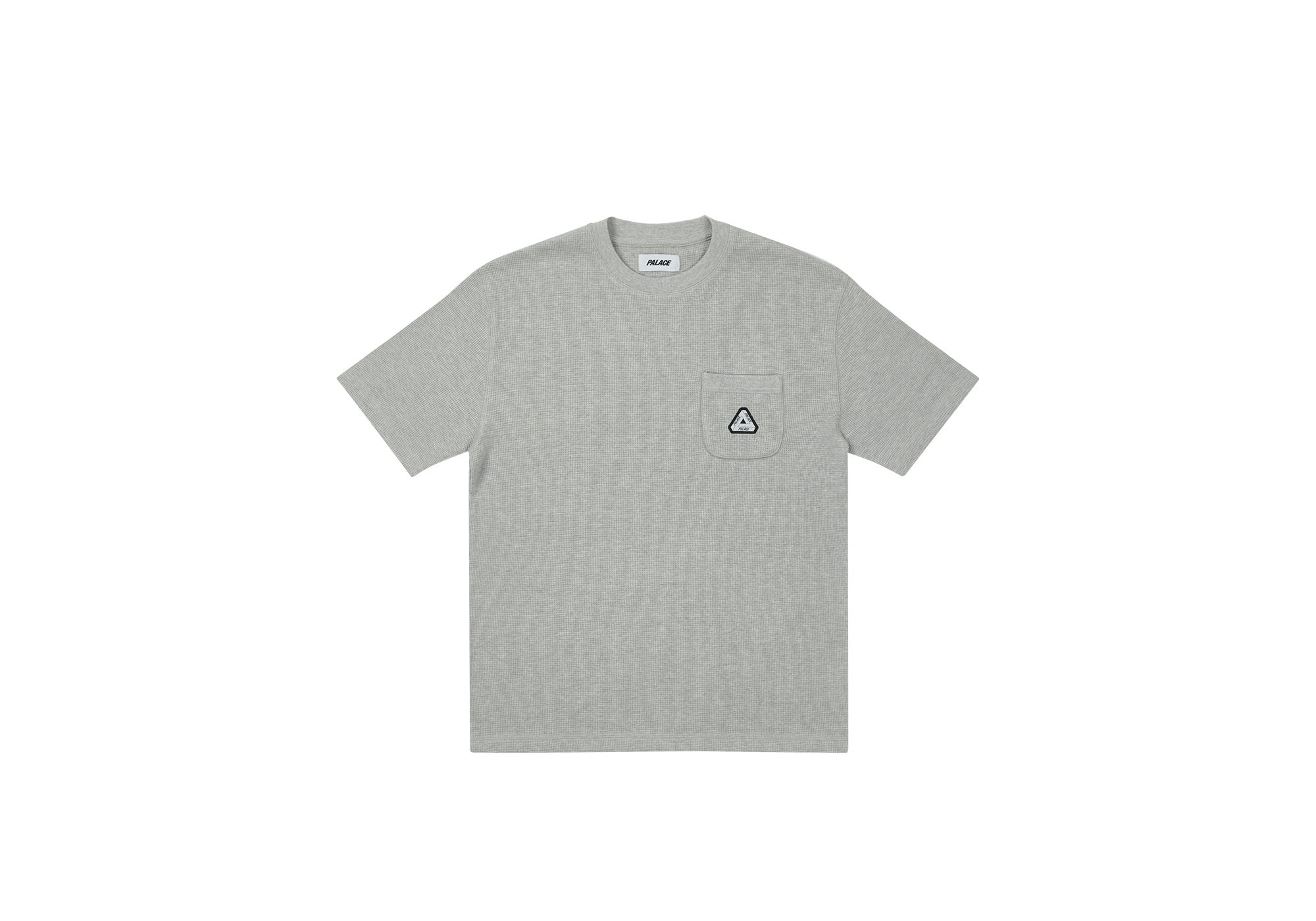 WAFFLE OVERLOCK T-SHIRT GREY MARL - 1