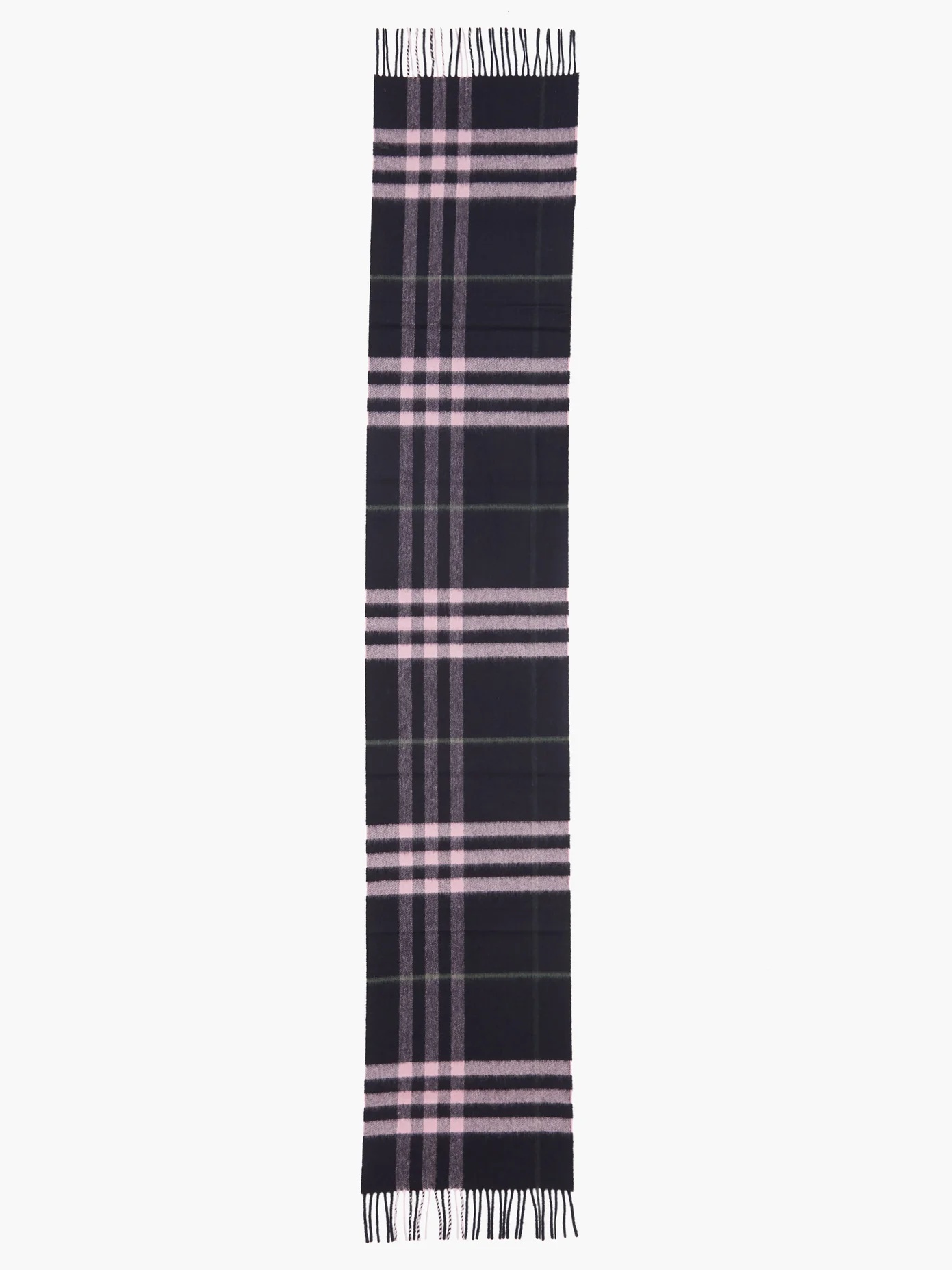 House-check cashmere scarf - 4