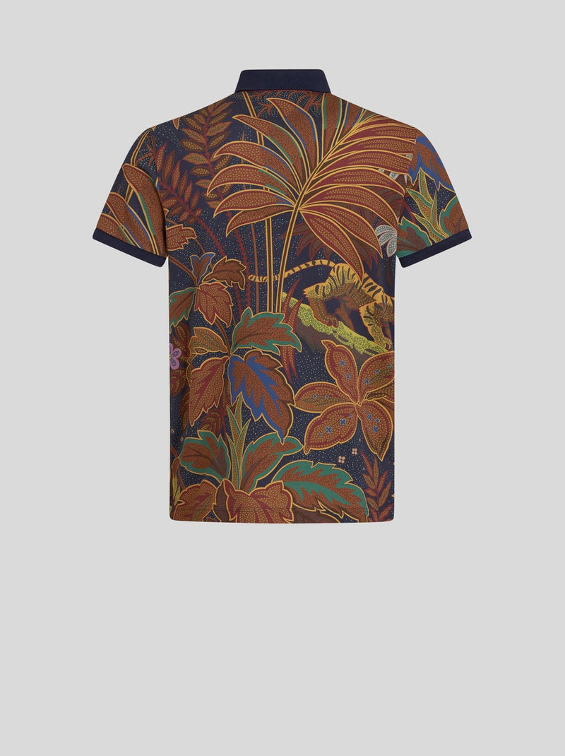 POLO SHIRT WITH PEACOCK PRINT 5