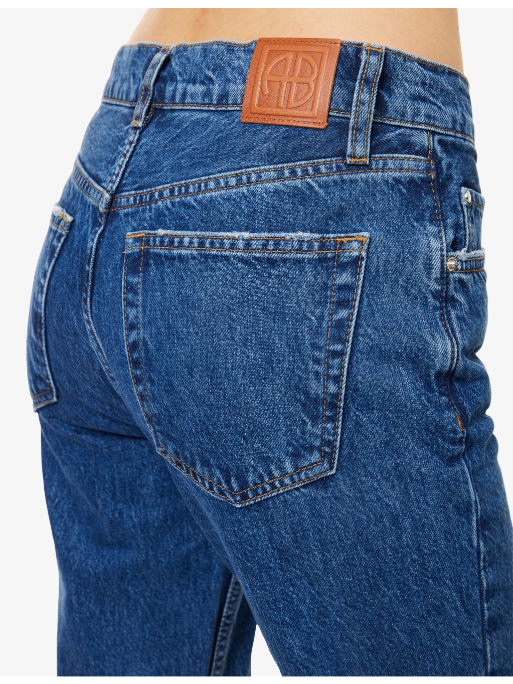 Kate High-Rise Straight-Leg Denim Jeans - 5