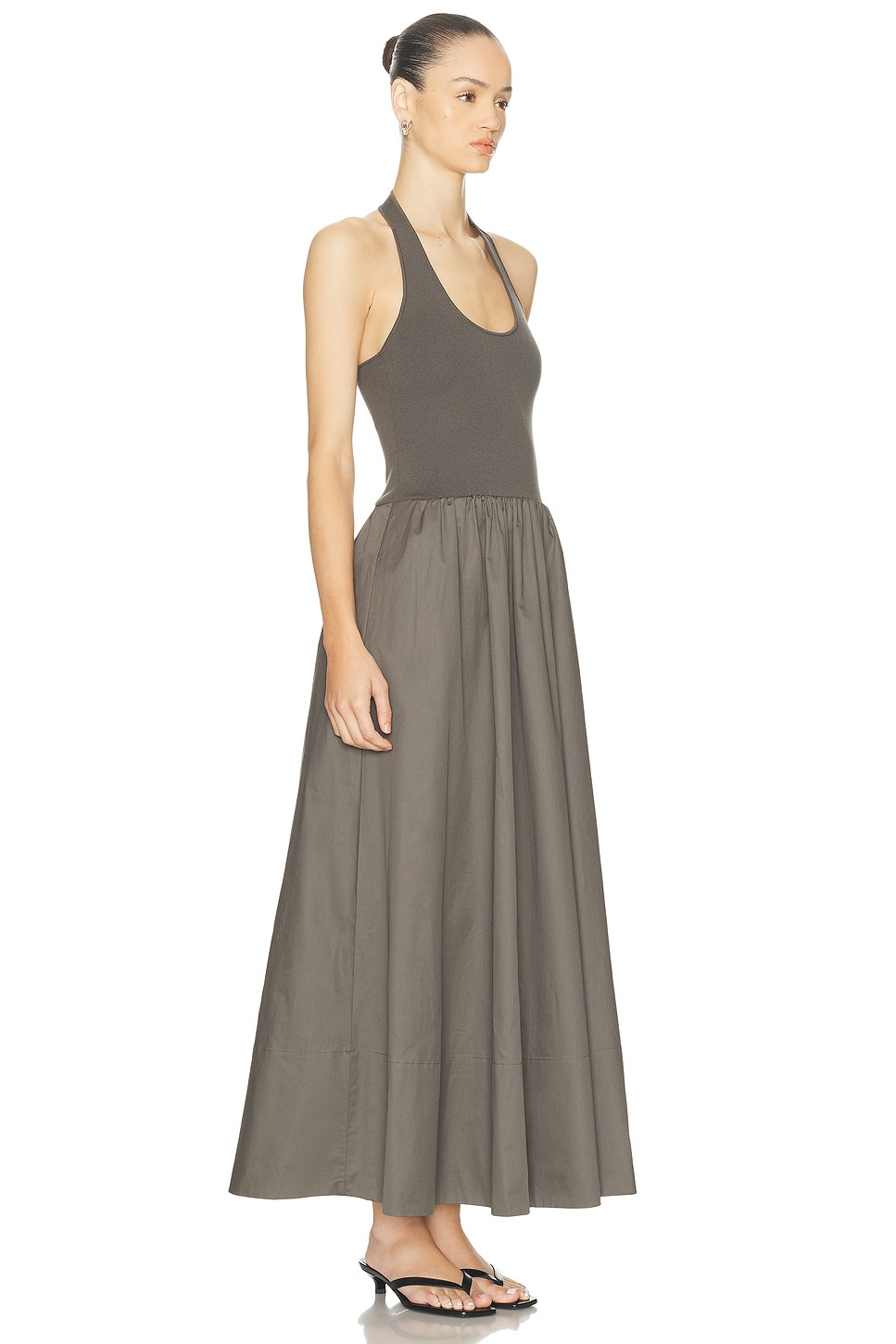Halter Gathered Dress - 2