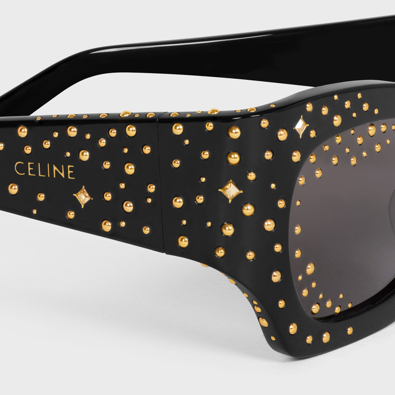 CELINE Graphic S333 sunglasses in Acetate with Crystals and Metal outlook