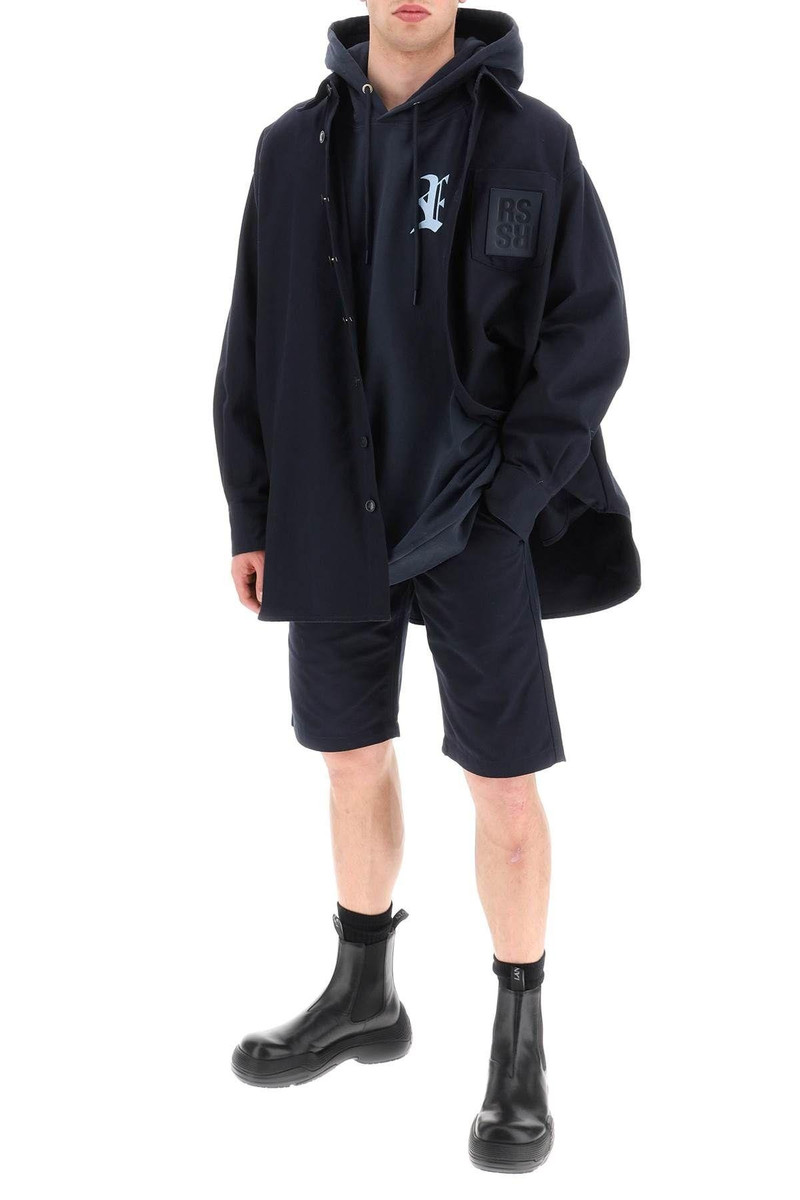 Raf Simons Logo patch oversized shirt Raf Simons outlook
