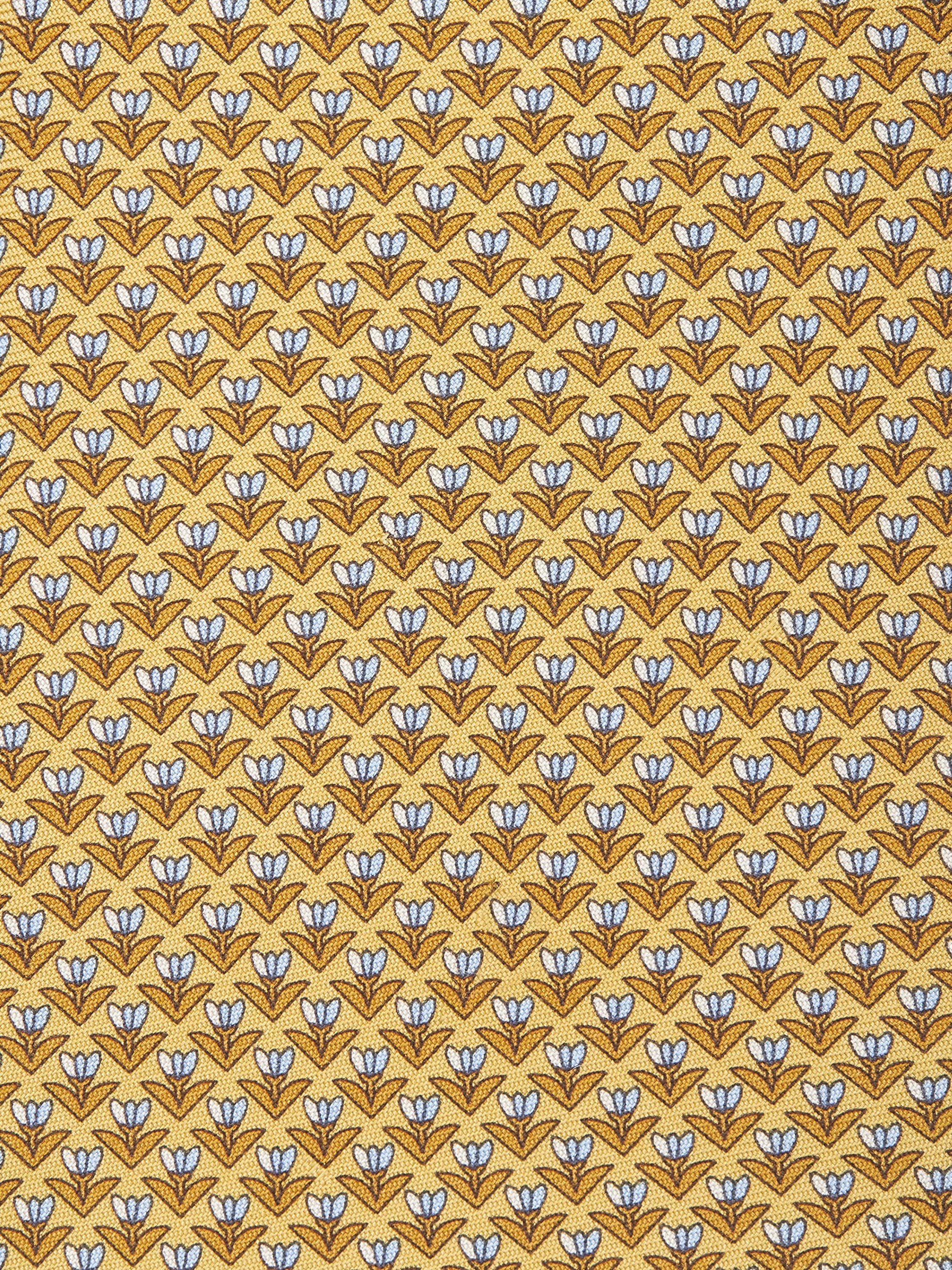 YELLOW SILK TIE - 2