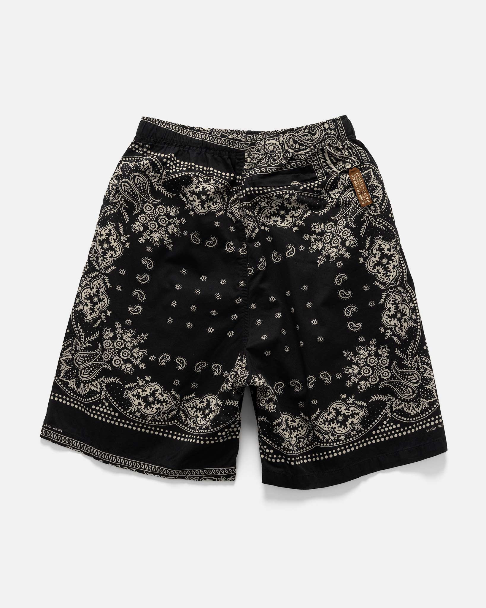 Combed Burberry RAT BRAND Bandana Patchwork EASY Short Pants Black - 5