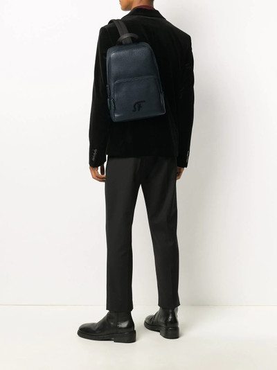 Salvatore Ferragamo logo plaque backpack outlook