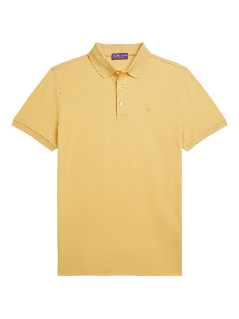 logo-embroidered short-sleeve polo shirt 1