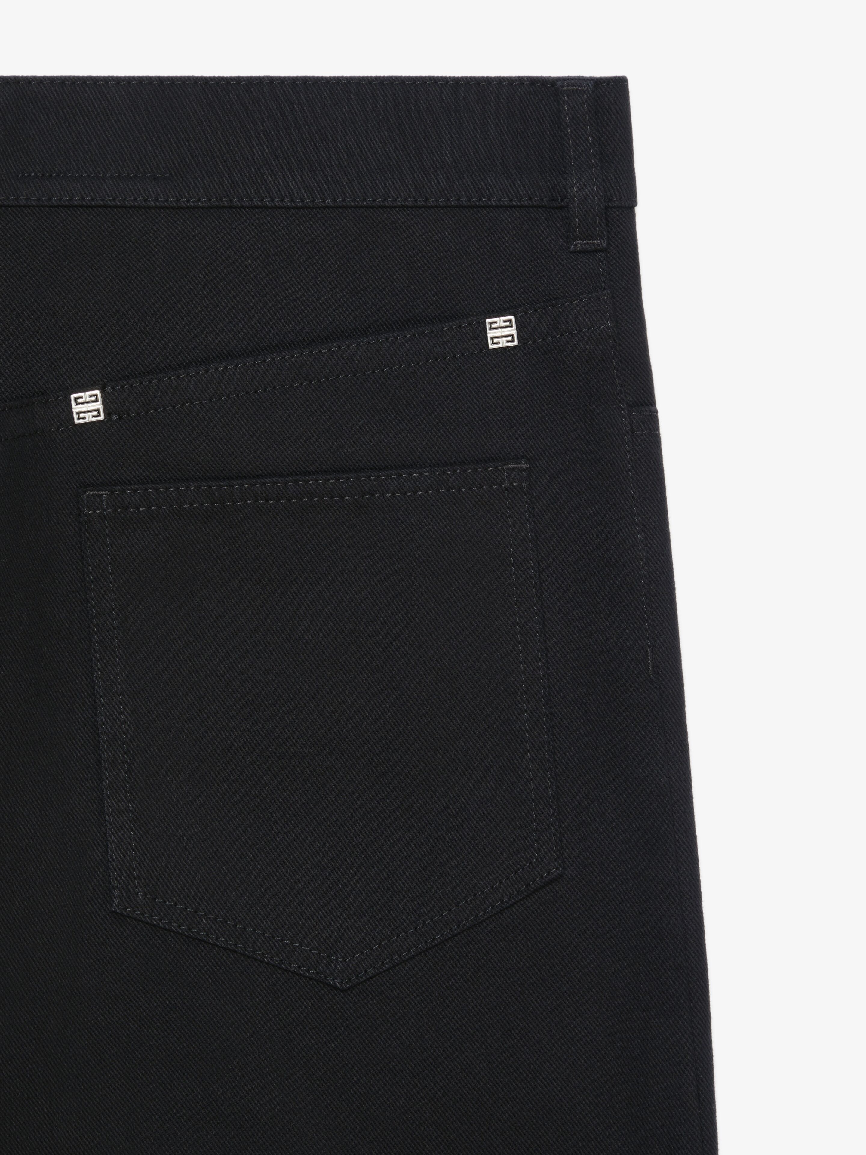 LOW CROTCH WIDE JEANS IN DENIM - 5