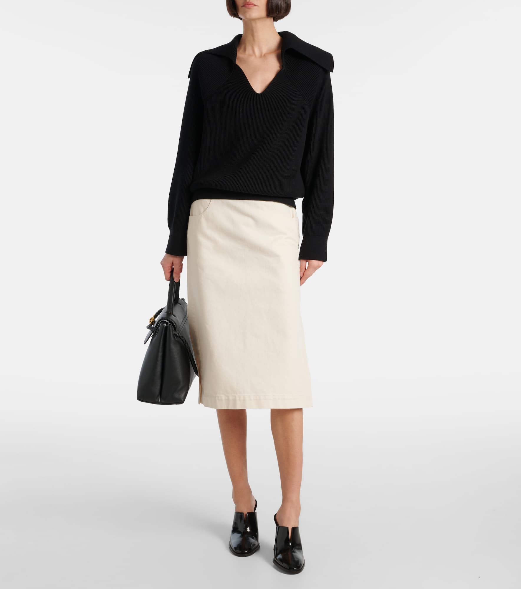 Denim midi skirt - 2