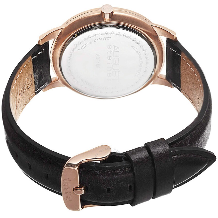 August Steiner - August Steiner Black Men's Watch AS8108BKR - 4