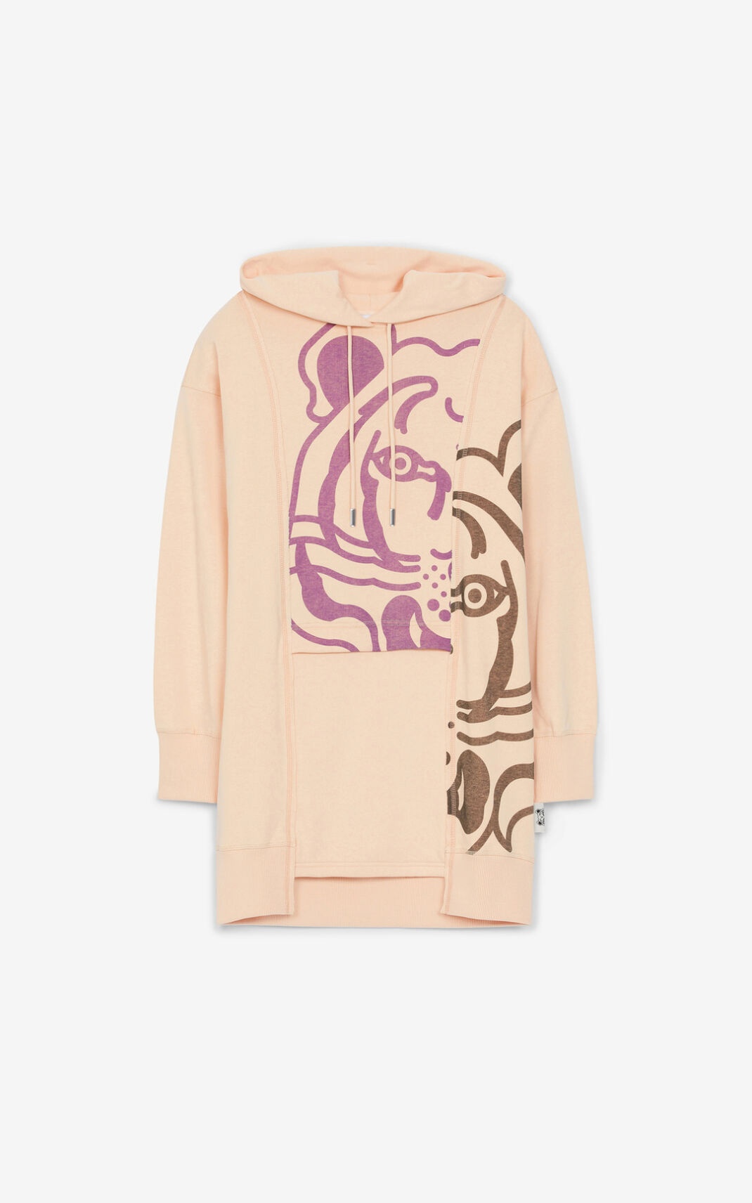 Hooded K-Tiger sweater dress - 1