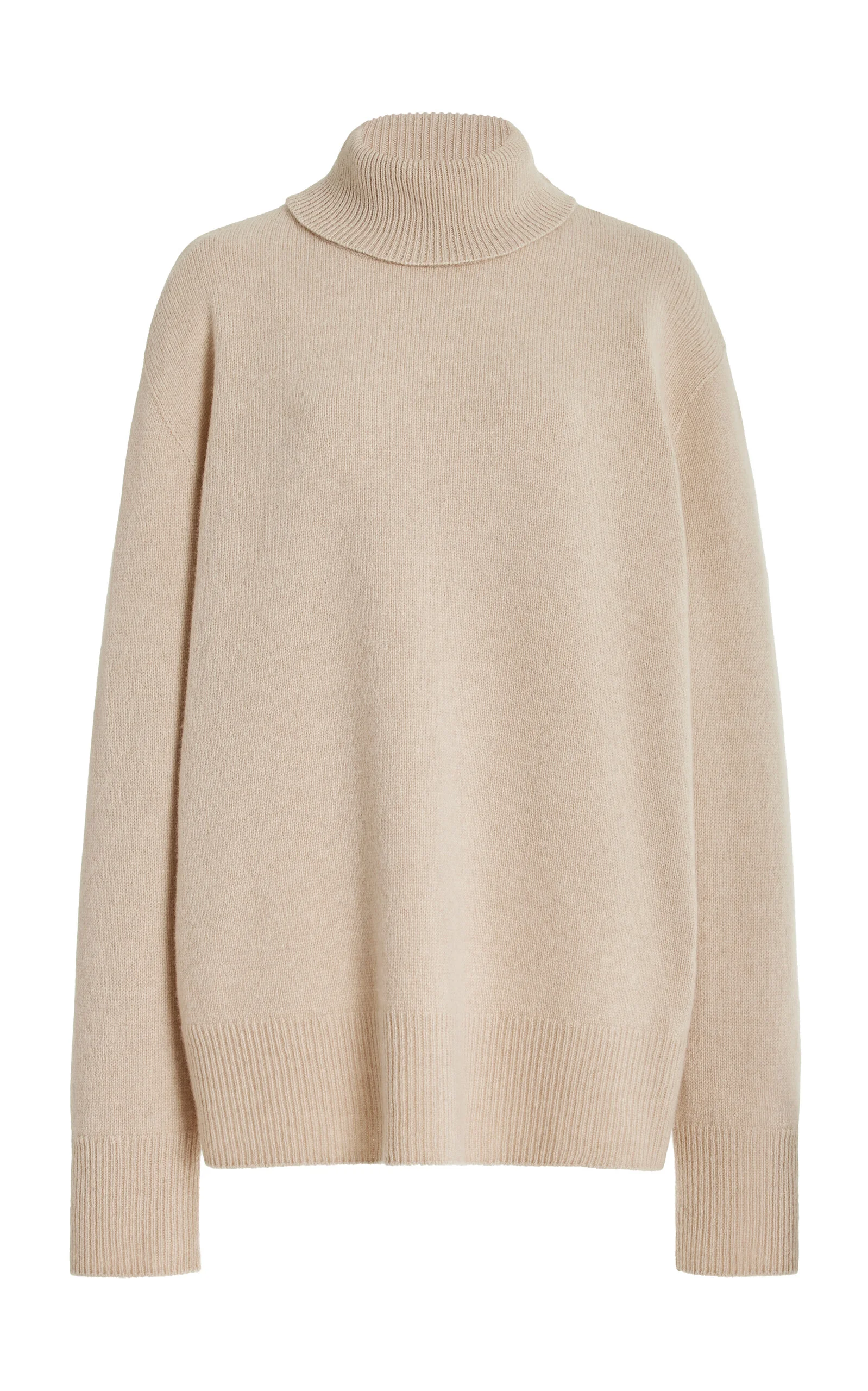 Stepny Oversized Wool-Cashmere Turtleneck Sweater neutral - 1