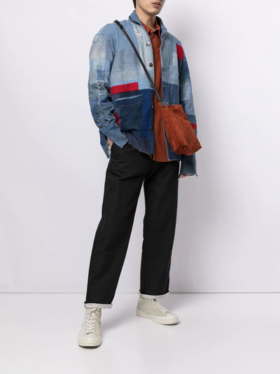 Greg Lauren patchwork denim jacket outlook