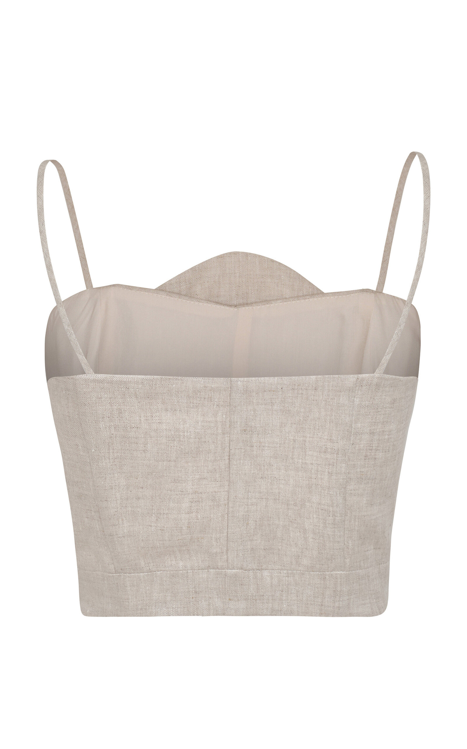 Amapolas Linen Corset Top khaki - 3