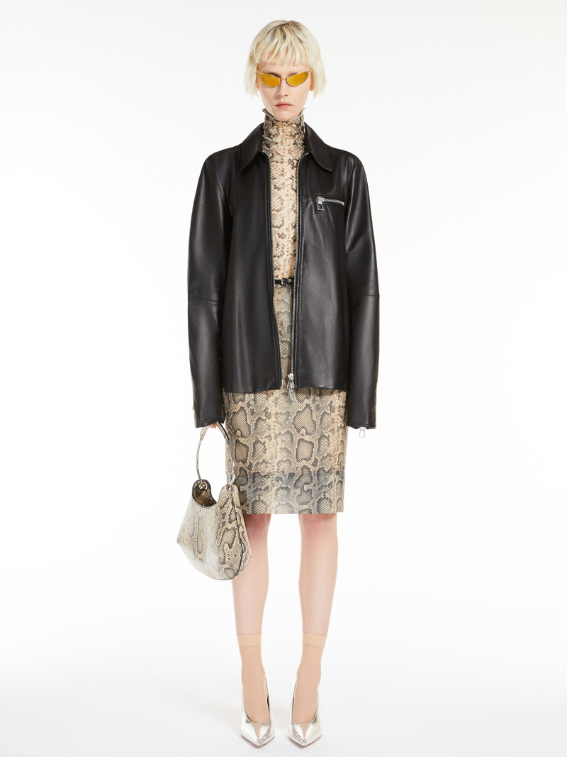 Sportmax DESIO Straight python-print skirt outlook