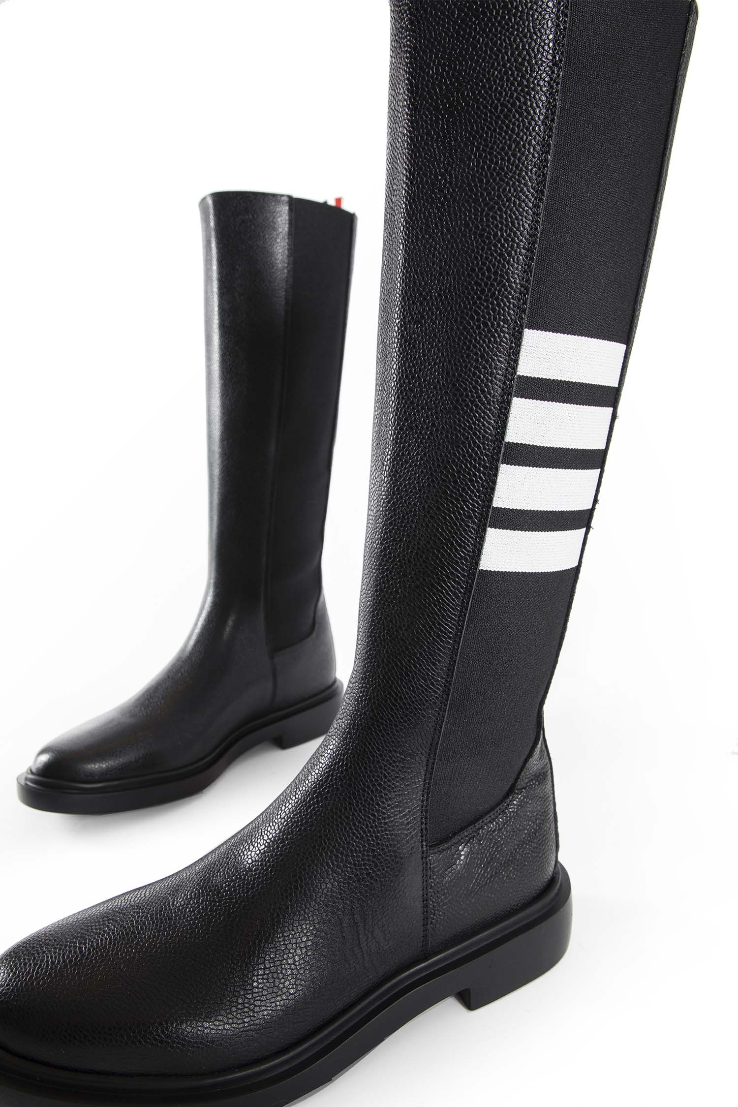 Pebble-Grain-4-Bar-Knee-High-Chelsea-Boots - 6