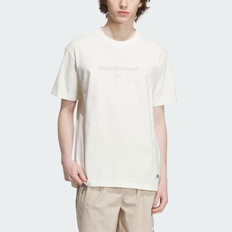 adidas Sportswear Lounge Graphic T-shirt 'White' IP4992 - 2