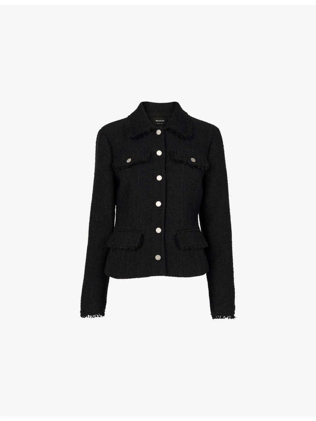 Lucie Button-Up Boucle Jacket - 1