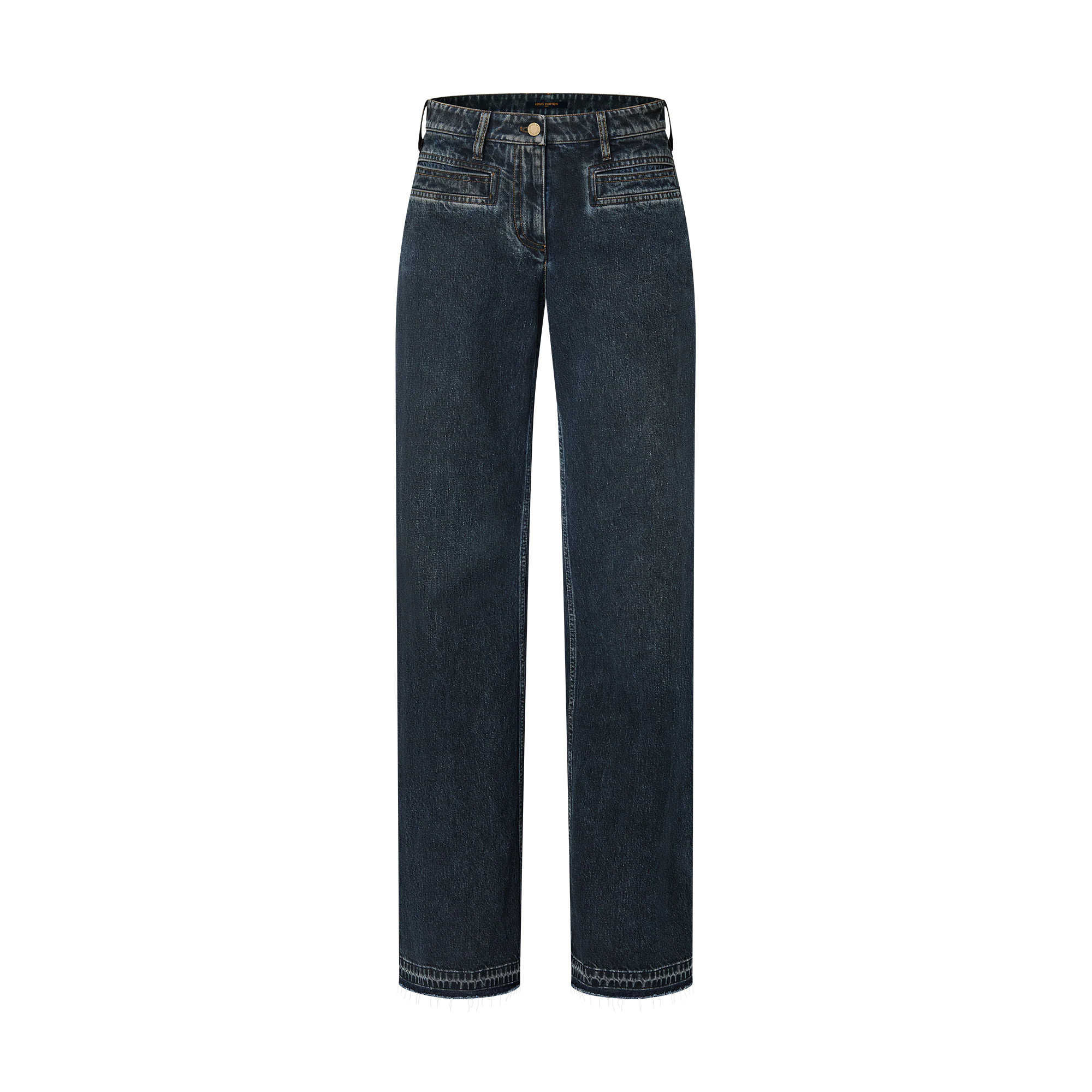 Nautical LV Patch Flared Jeans - 1