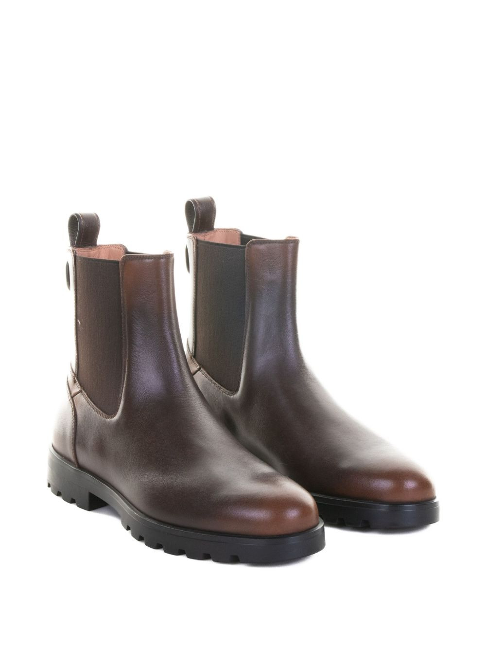 elastic-panelled leather boots - 2