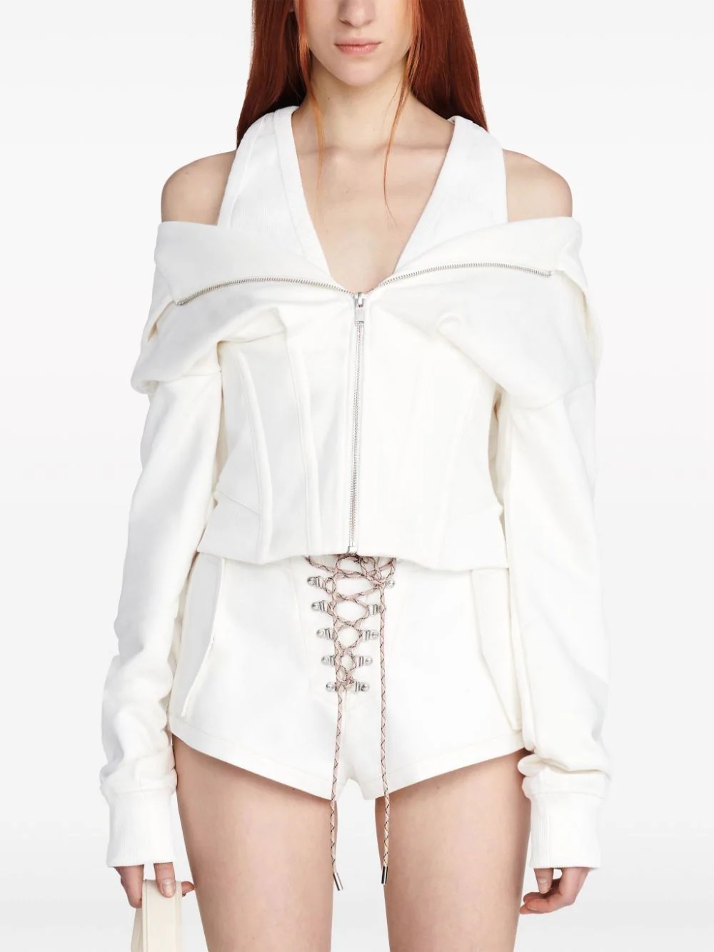 Layered Corset Hoodie - 5